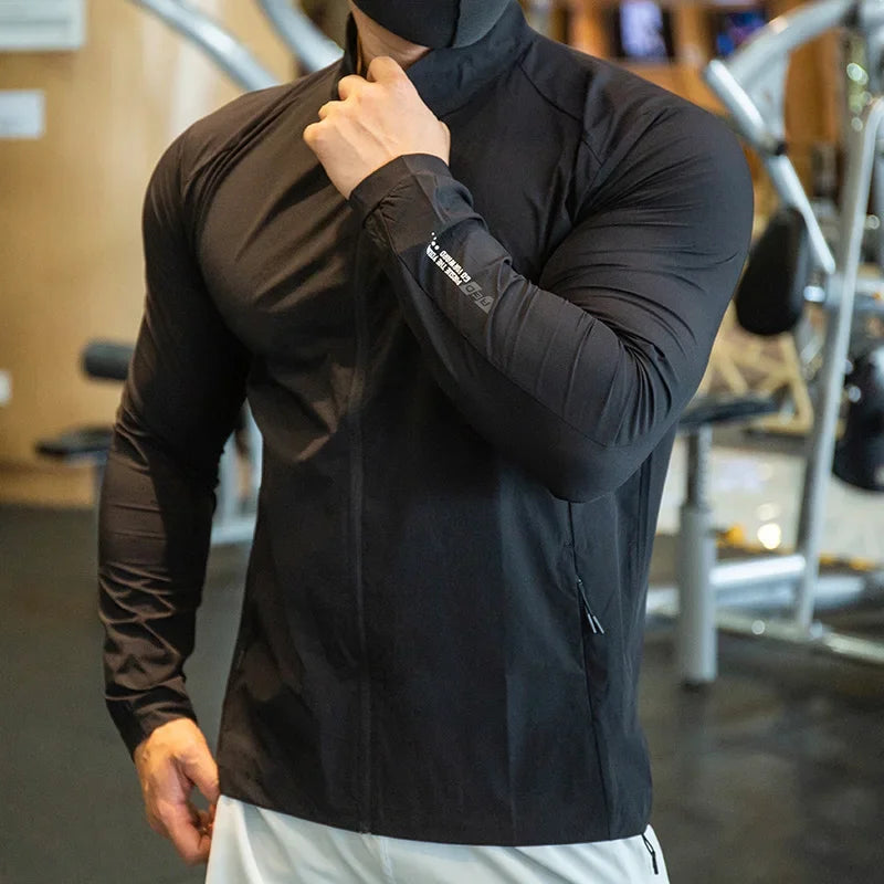 Men's Running Training Elastic Jacket