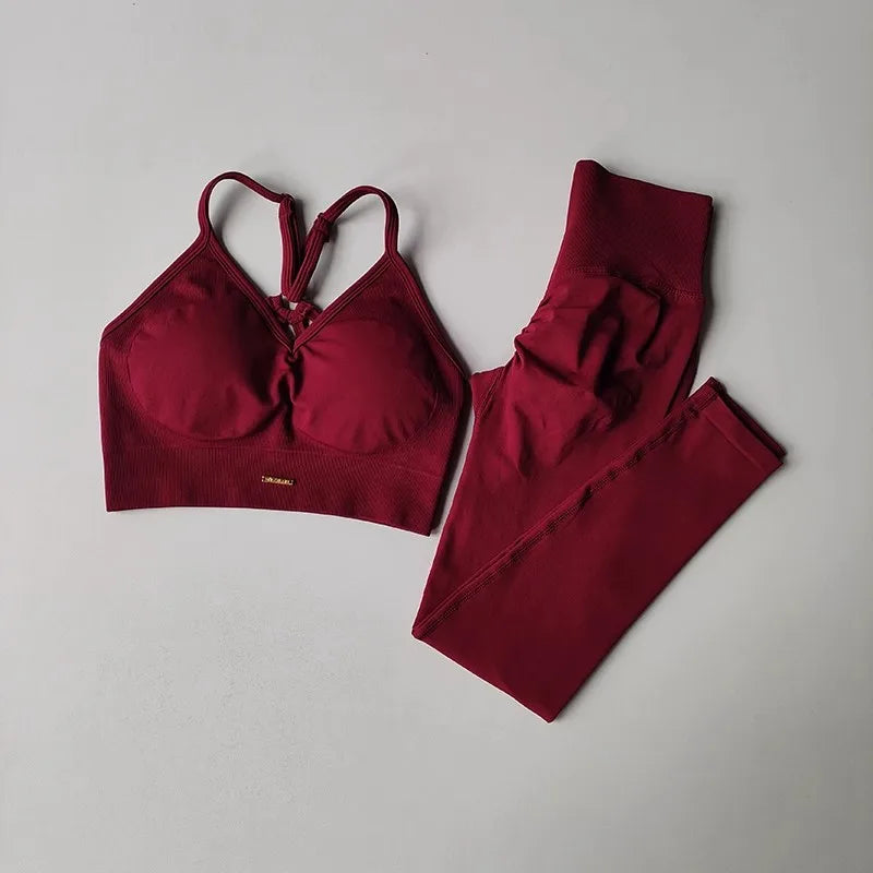 Women's V-Neck fitness suit