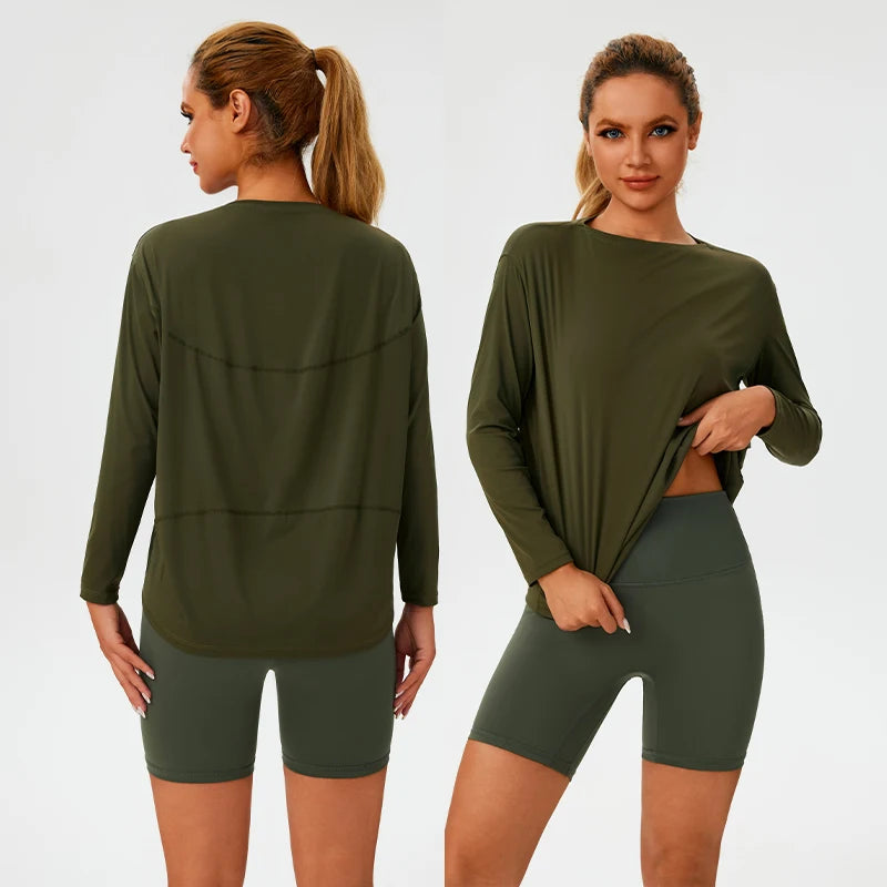 Women's Outdoor Fitness Long Sleeve Running Shirt
