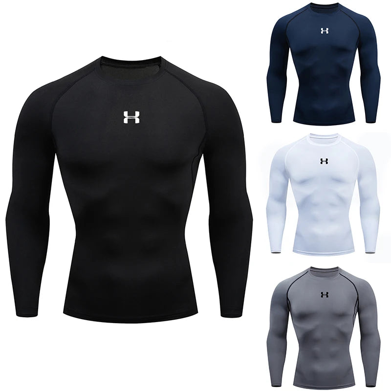 Men Running Compression Tees